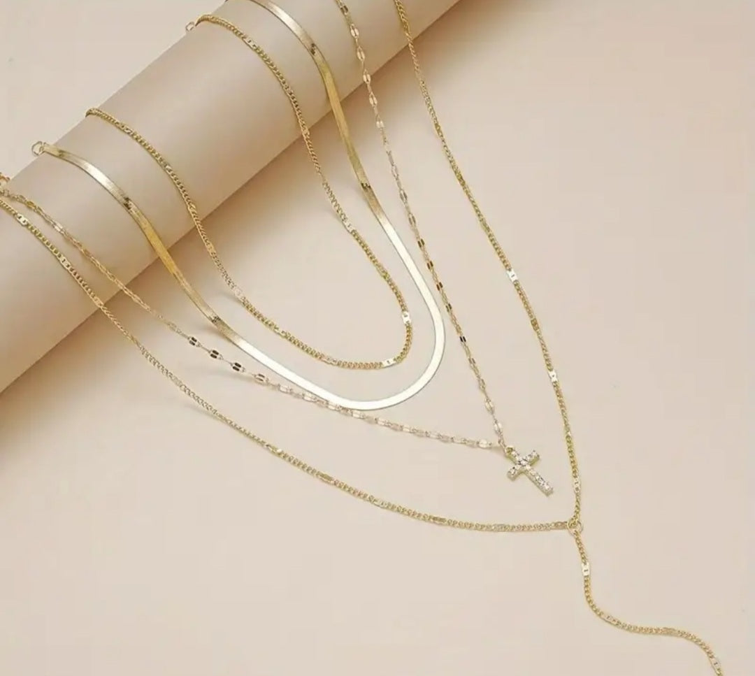 Ensemble 4 colliers Manon