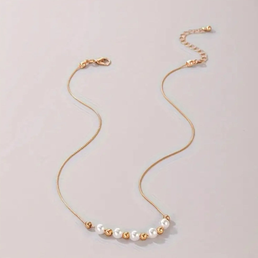 Collier Lylou perle doré