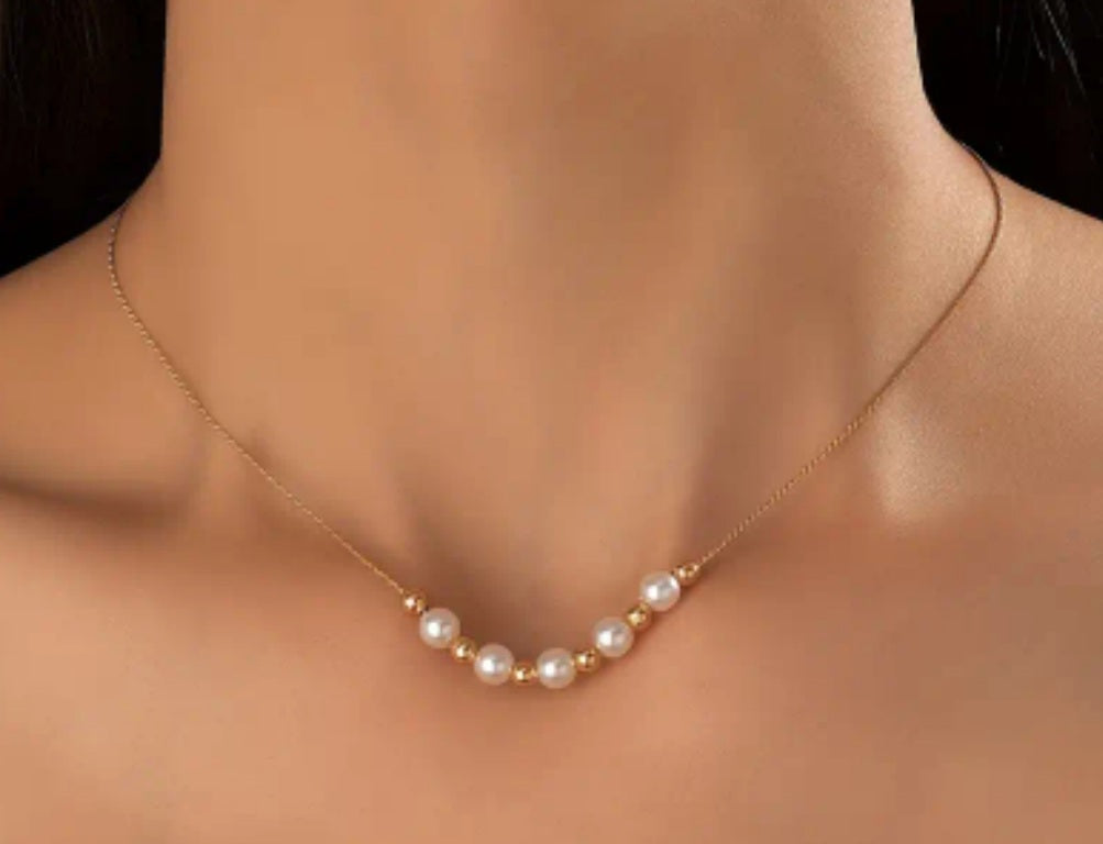 Collier Lylou perle doré