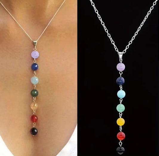 Collier Johanna avec perles colorés