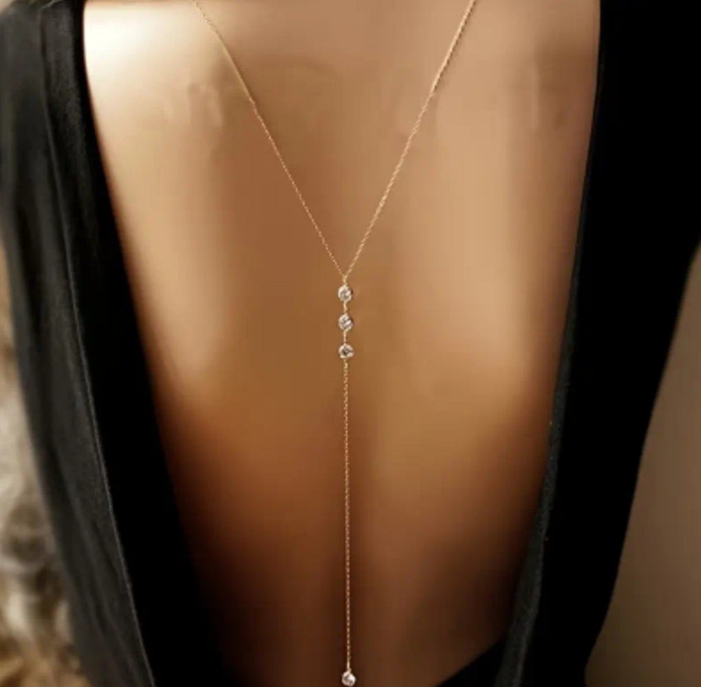 Collier dos Charlotte doré