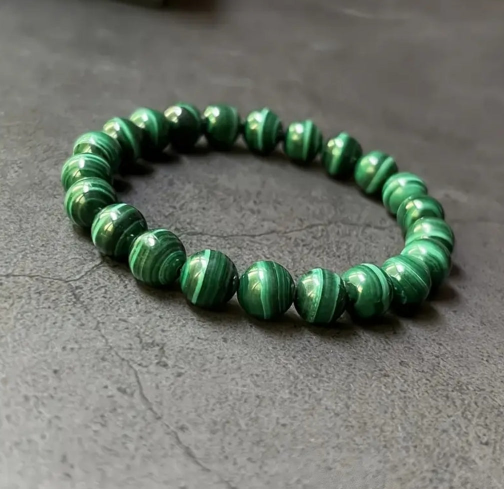 bracelet pierre Malachite vert