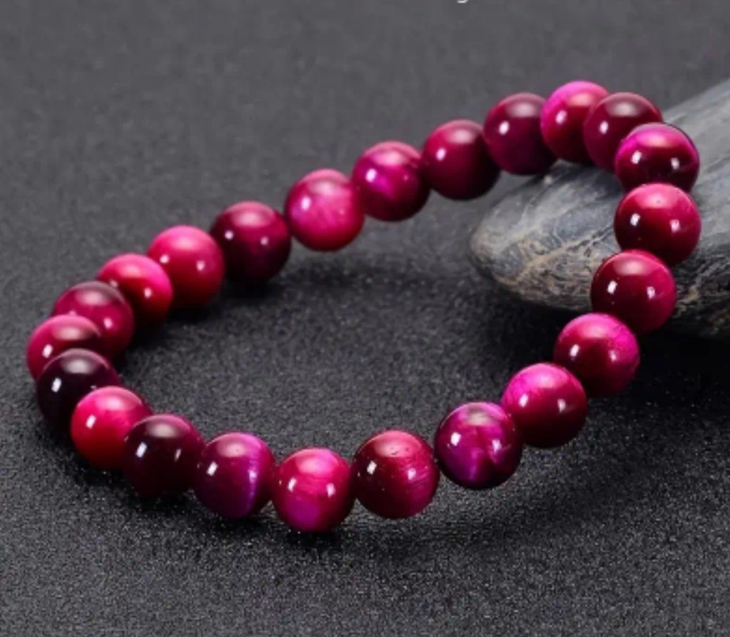 bracelet œil de tigre 🐯 rose