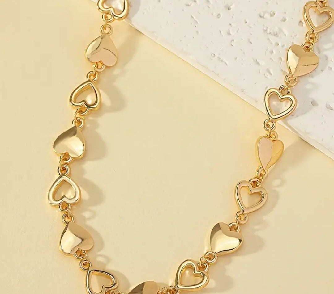 Collier Jessica coeur doré