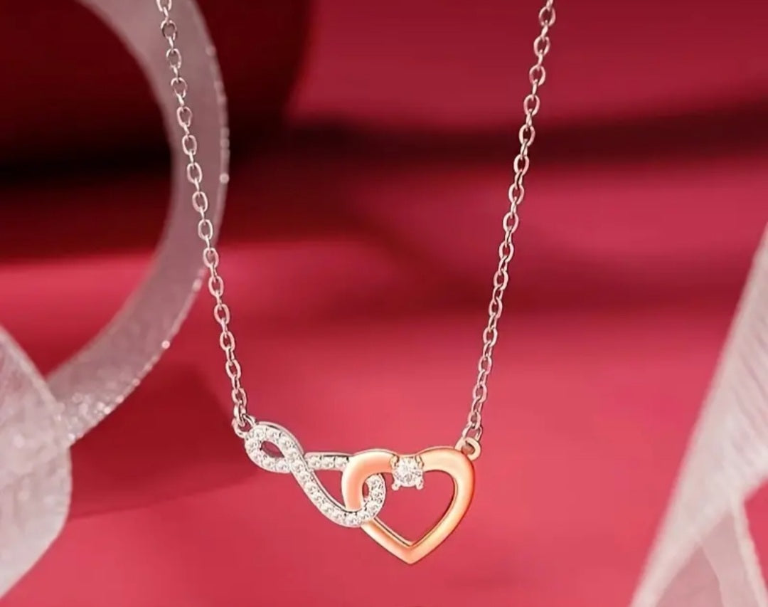 Collier coeur infini
