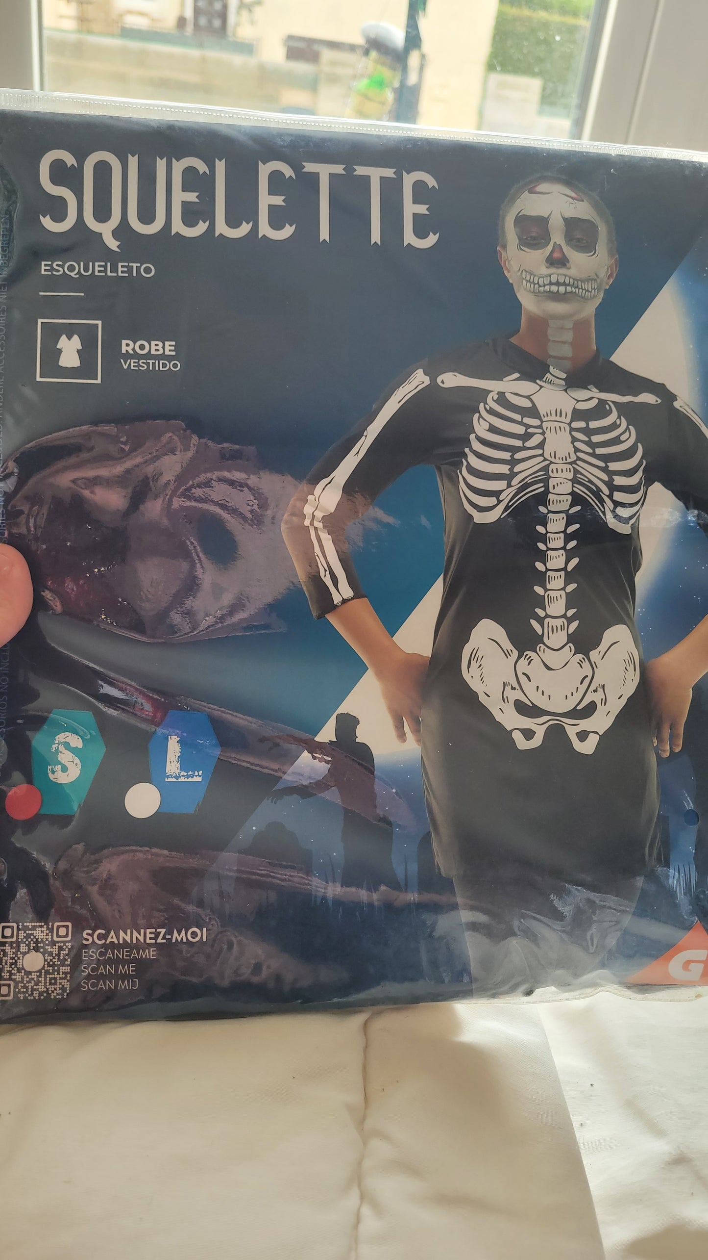 déguisement squelette S