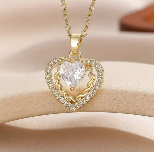 Collier Anita coeur sur coeur