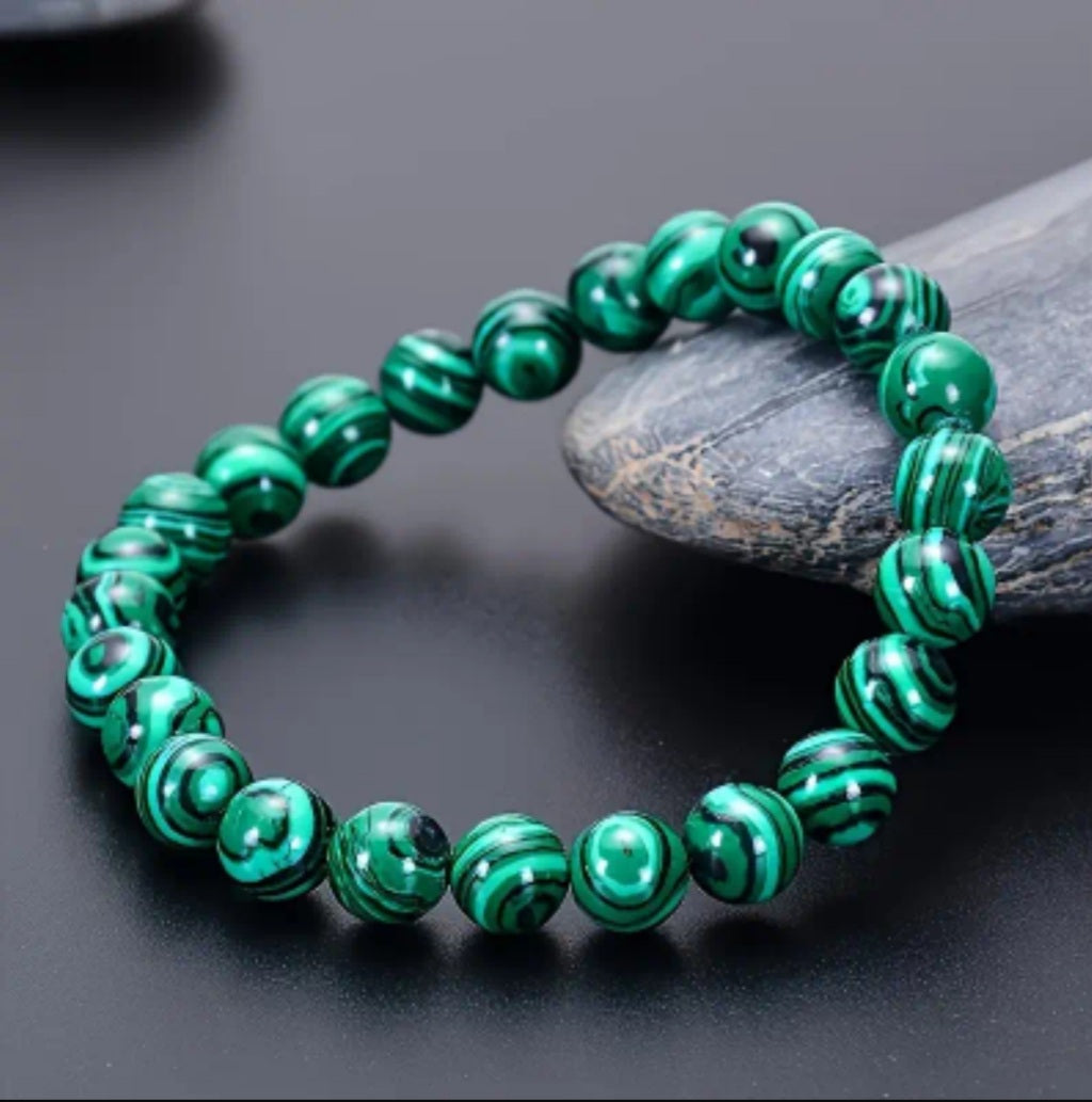 bracelet pierre Malachite vert