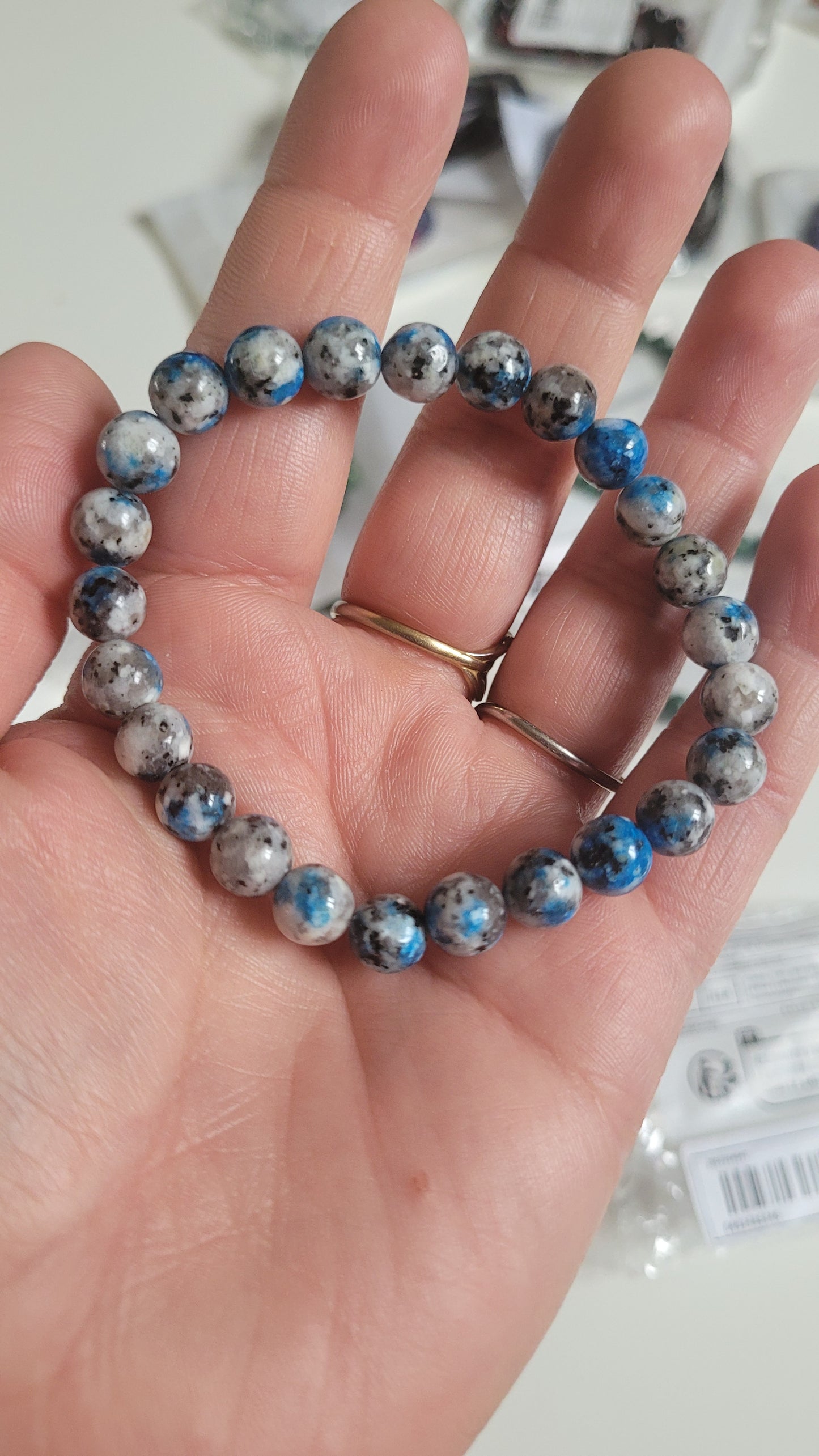 bracelet bleu/blanc