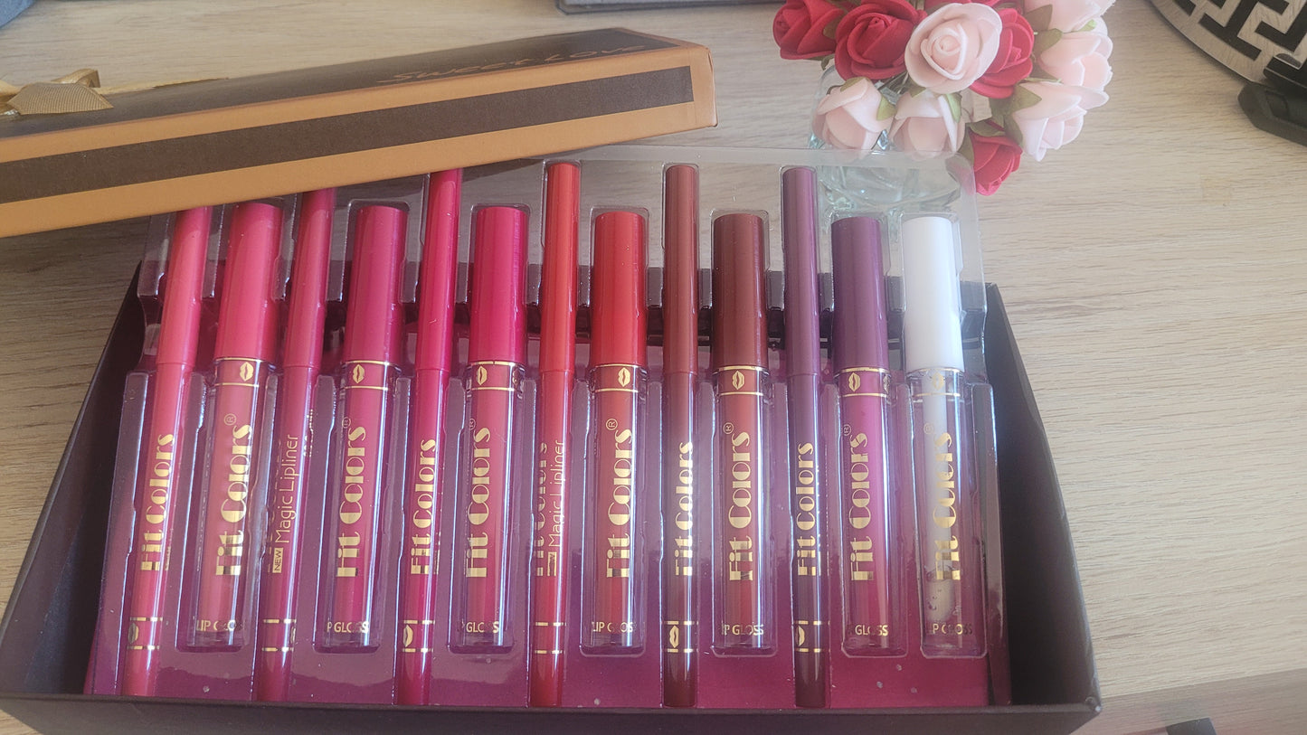 7 gloss à lèvres & 6 crayons à lèvres