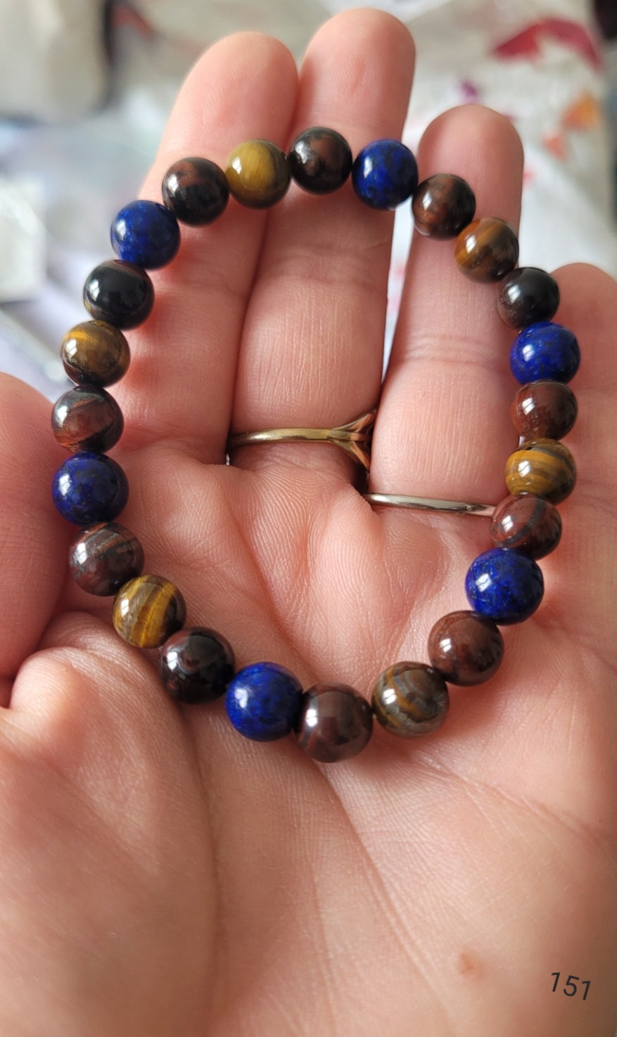 bracelet Richesse/Chance avec Œil de tigre.