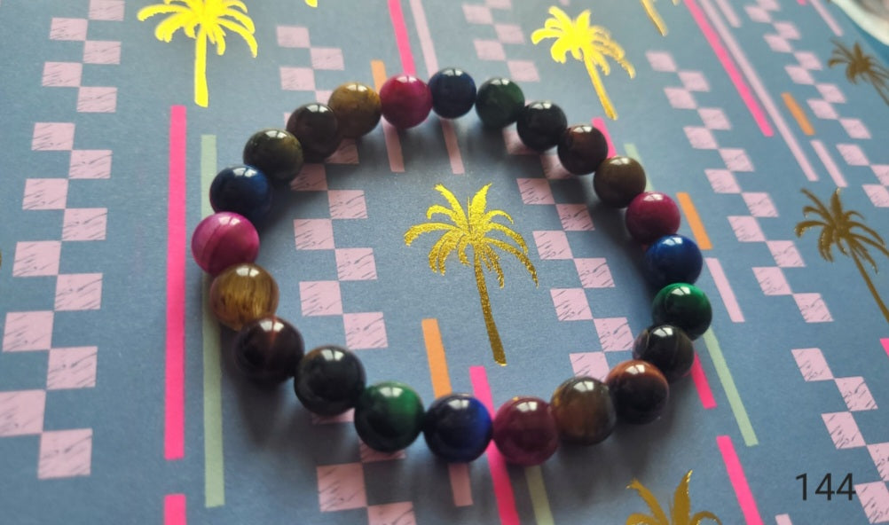 bracelet chance et richesse avec perle œil de tigre 🦋