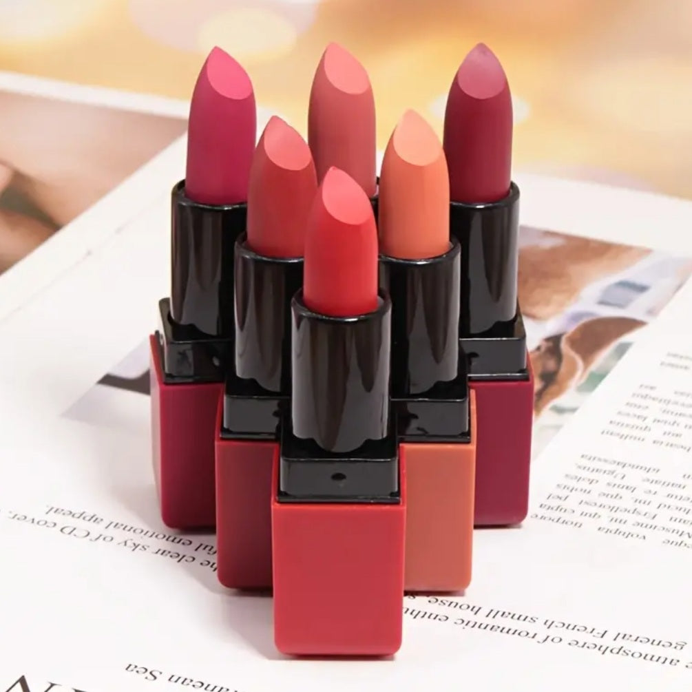 6 Rouges à lèvres mat velours
