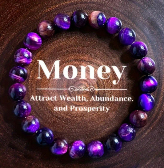 bracelet œil du tigre 🐅violet