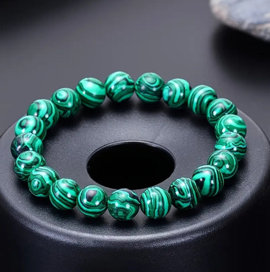 bracelet pierre Malachite vert