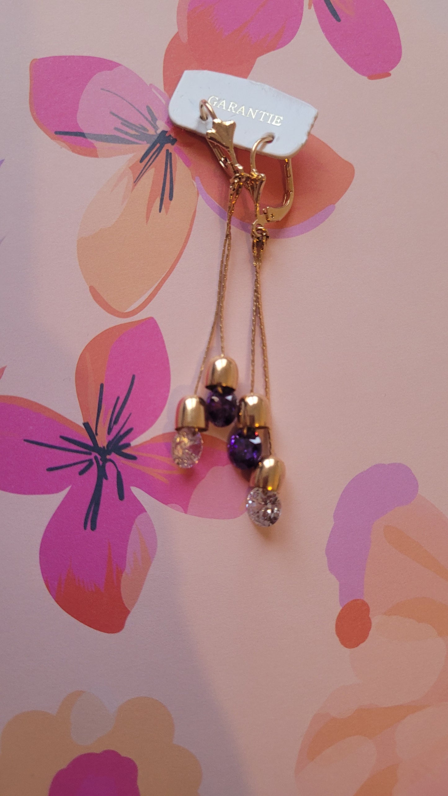 boucles pendante doré