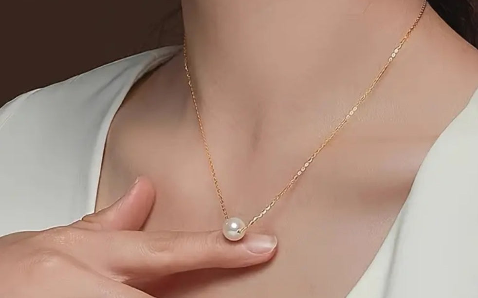 Collier Céline doré perle