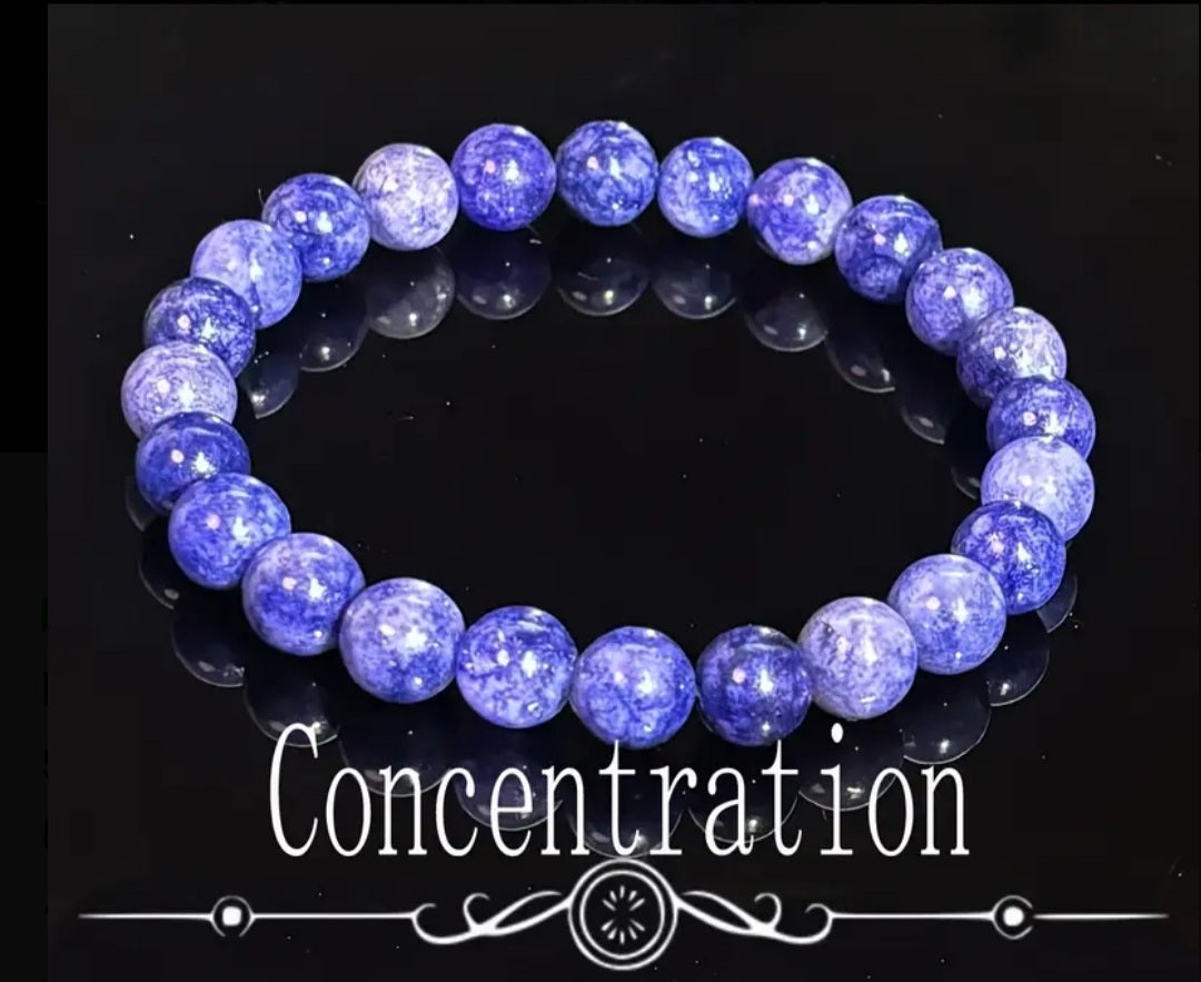 bracelet concentration, pensée violet
