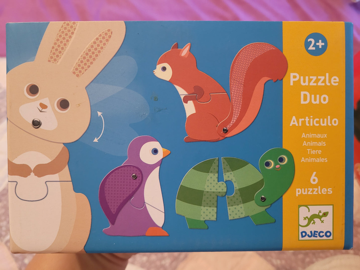 6 Puzzles animaux de couleurs