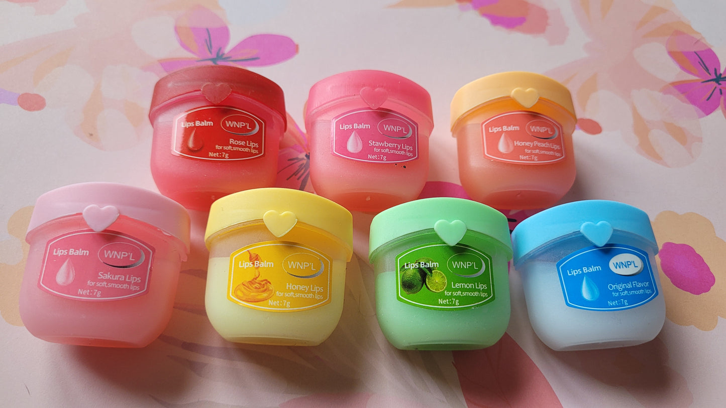 7 vasselines lèvres💋