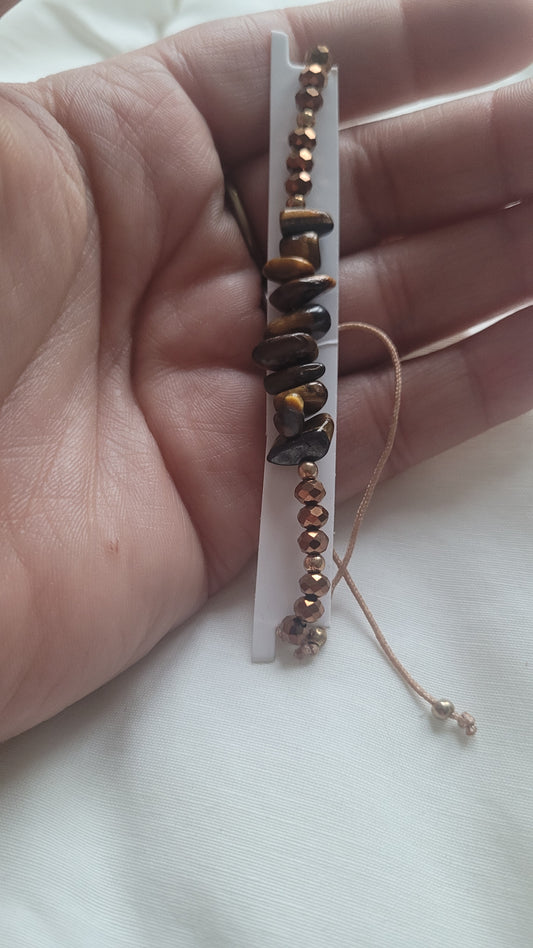 bracelet rubis marron