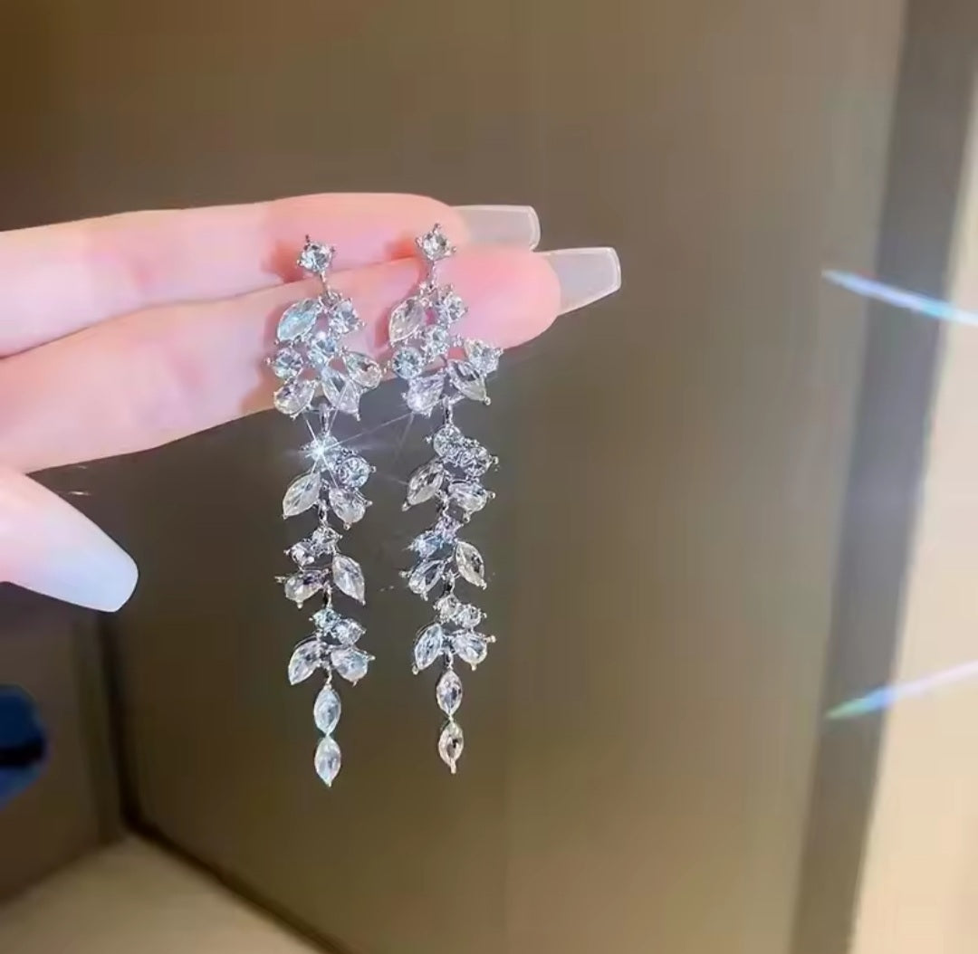 boucles Justine pendante strass