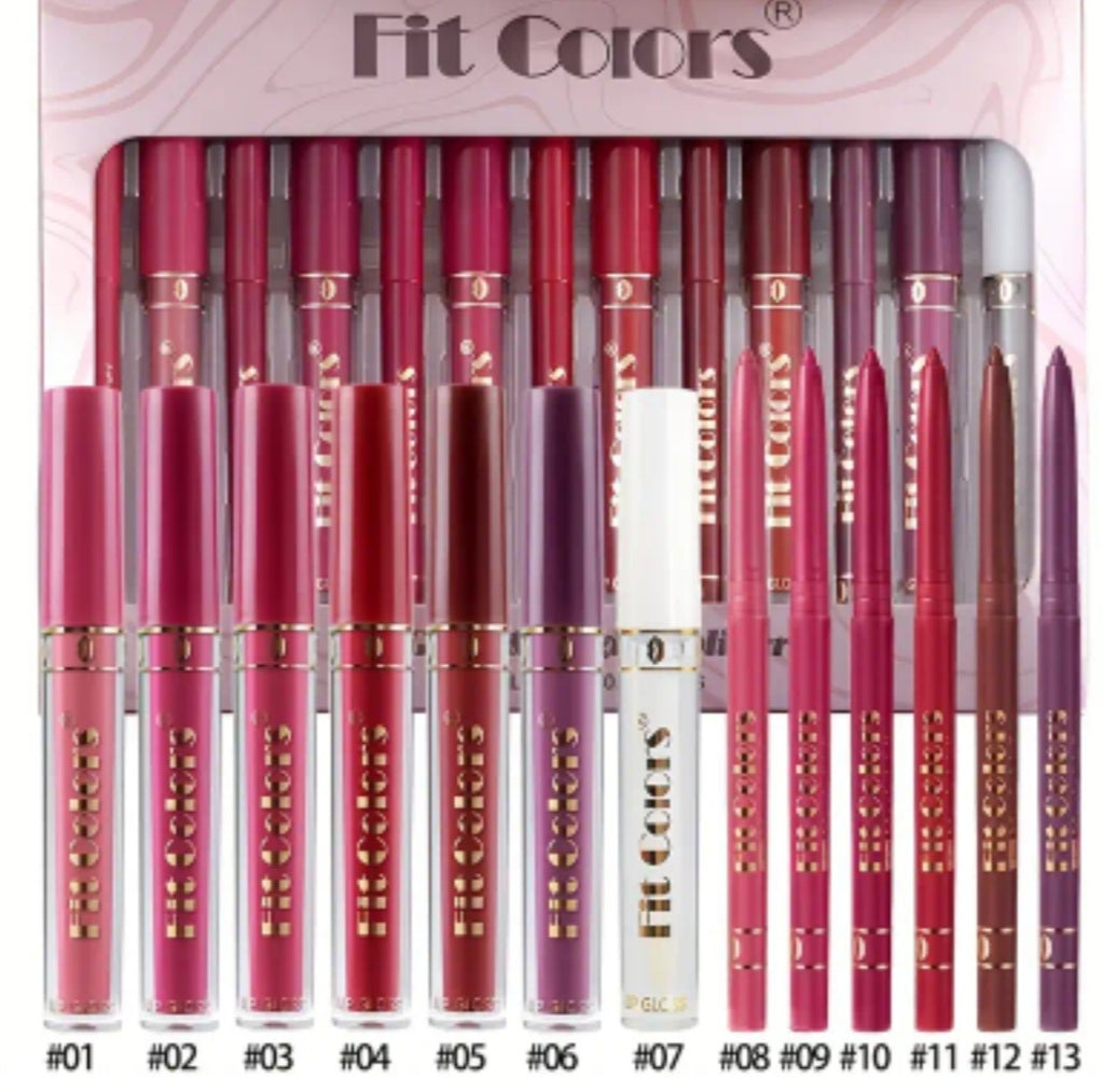 7 gloss à lèvres & 6 crayons à lèvres