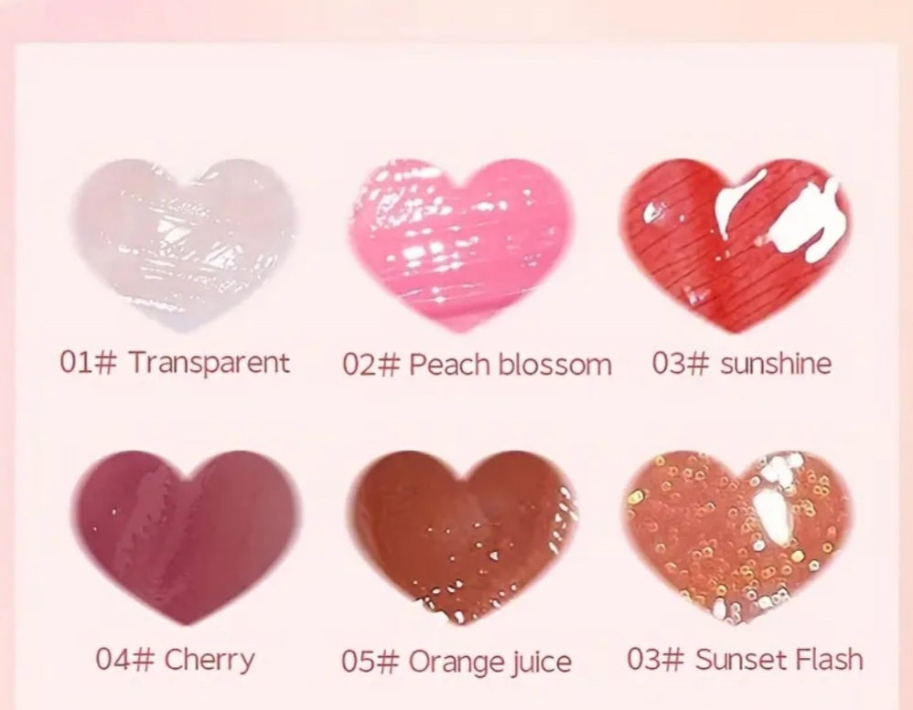 6 mini huiles à lèvres