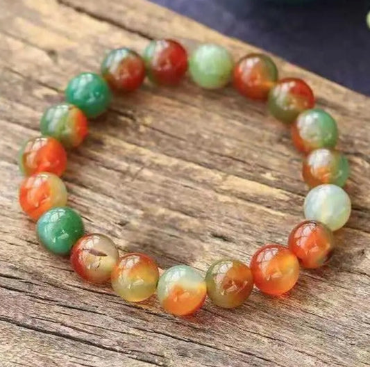 bracelet pierres Agate Paon