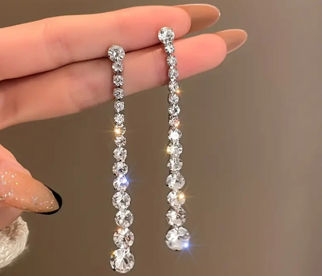 boucles Nabila pendante strass