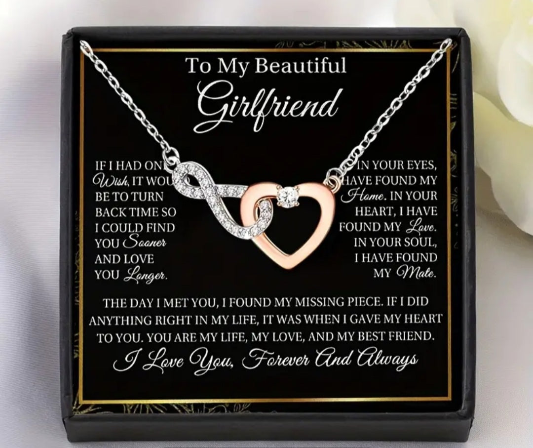 Collier coeur infini