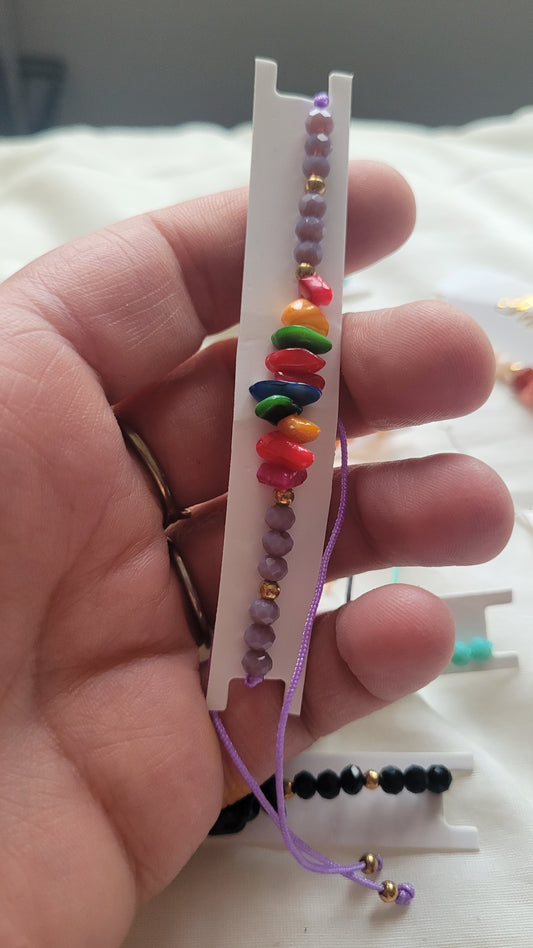 bracelet rubis multicolore