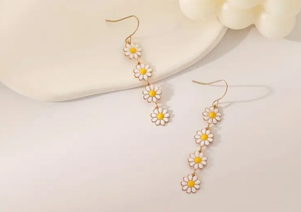Boucles Soraya pendante Marguerite