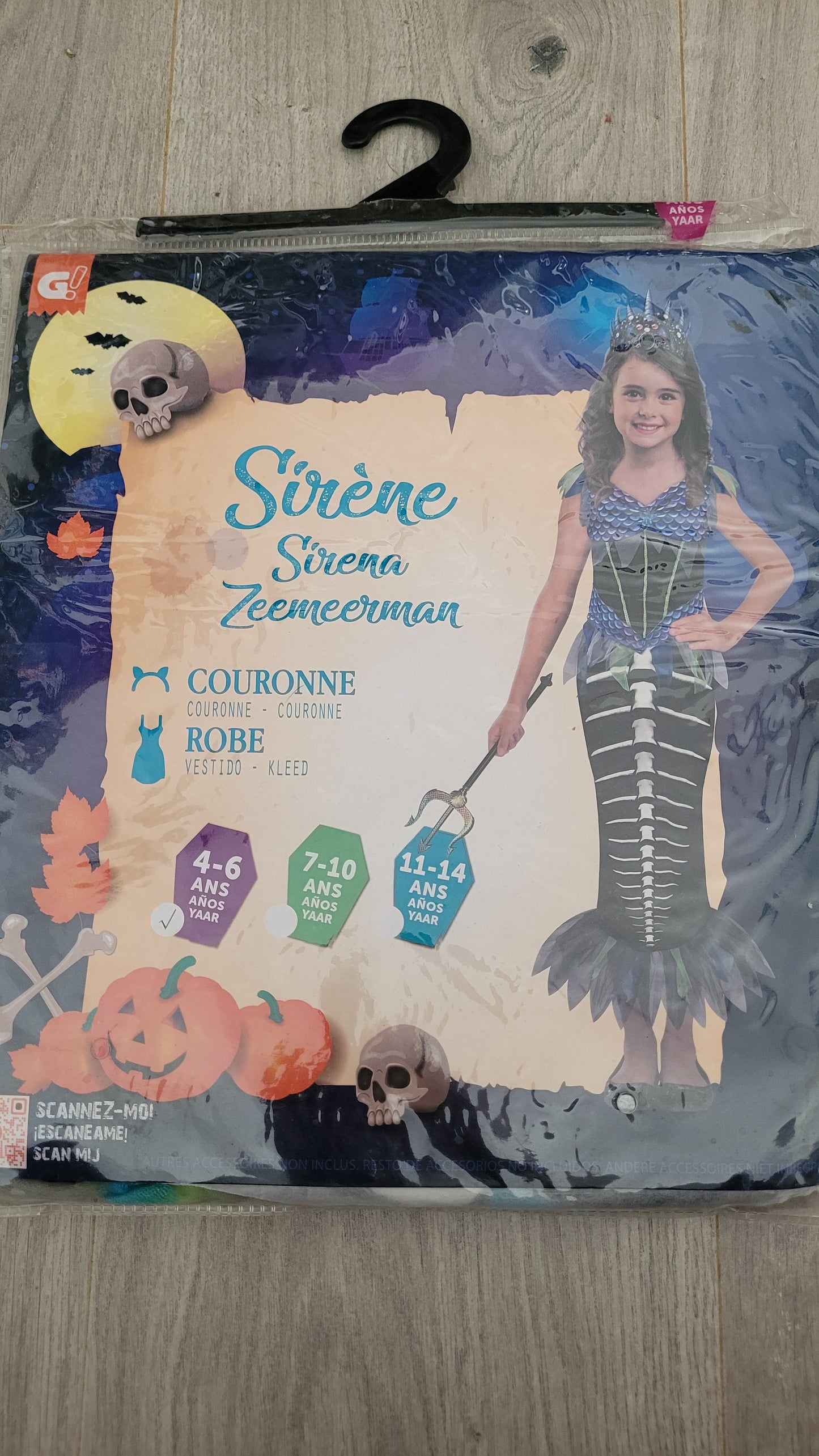 déguisement Sirène 4-6ans