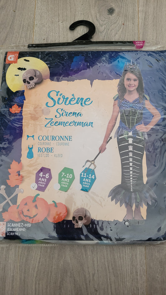déguisement Sirène 4-6ans