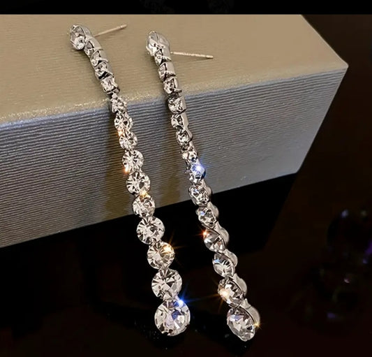 boucles Nabila pendante strass