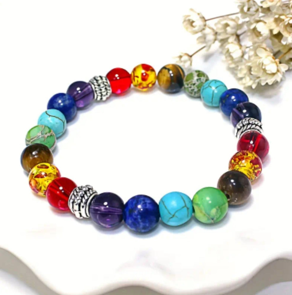 bracelet chakras pierre montagne noire