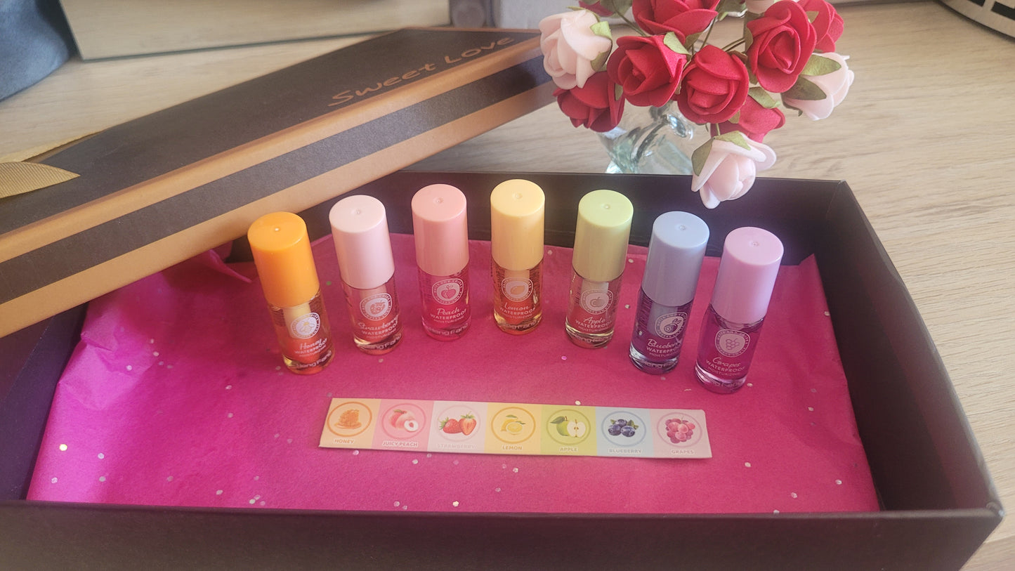 7 huiles pour les lèvres hydratante 