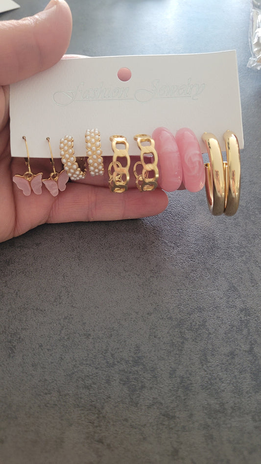 boucles 5 paires Capucine