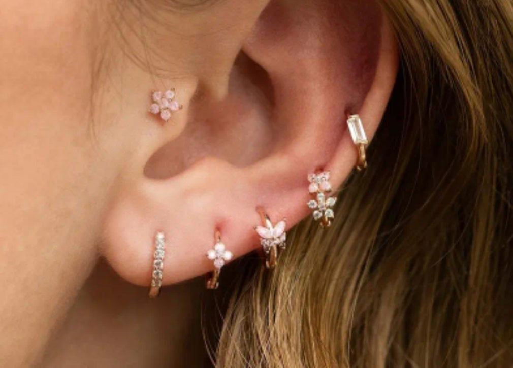 Ensemble Elina 6 boucles doré