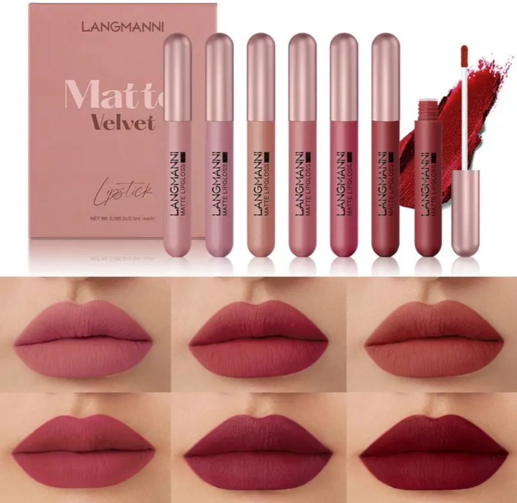 6 gloss à lèvres mat velours