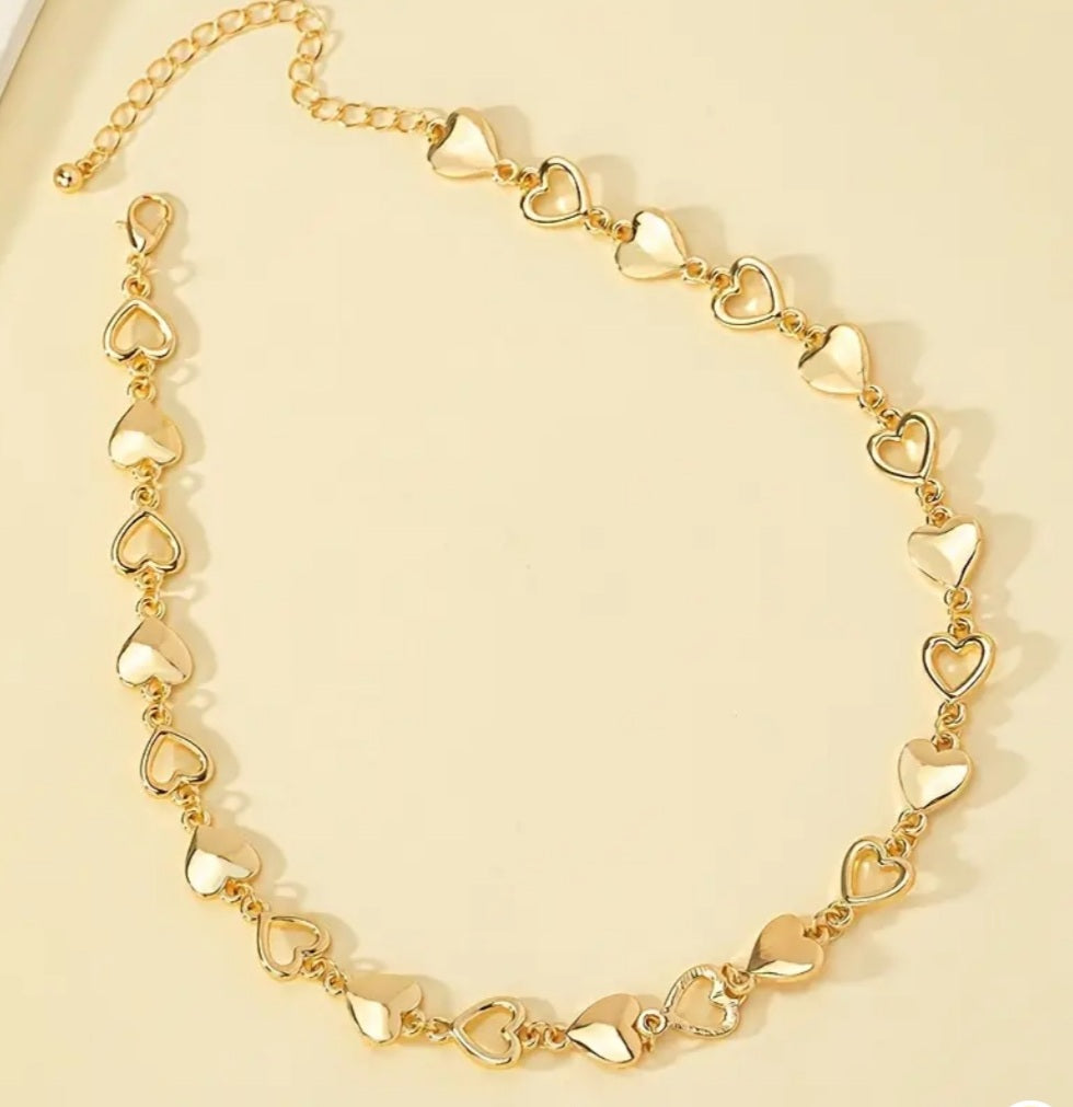 Collier Jessica coeur doré