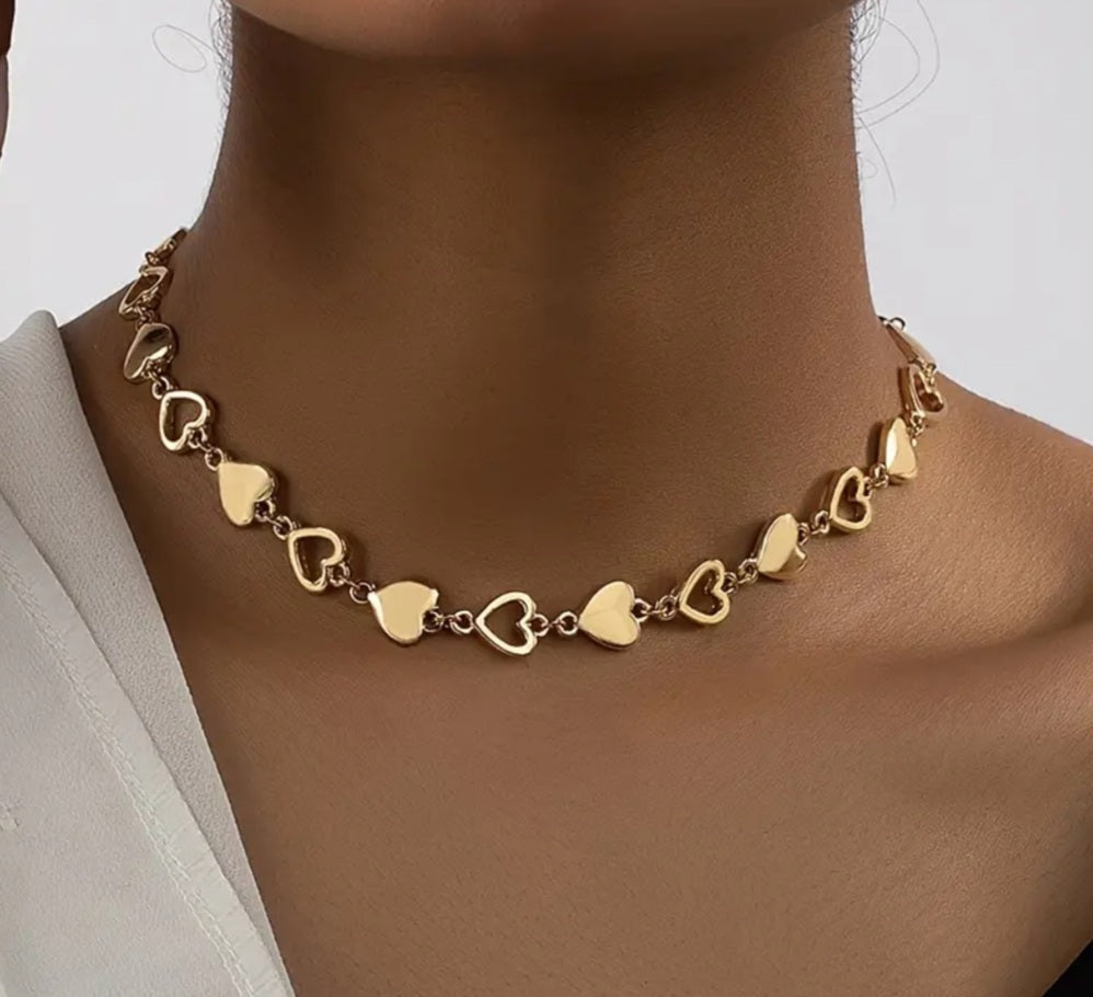 Collier Jessica coeur doré