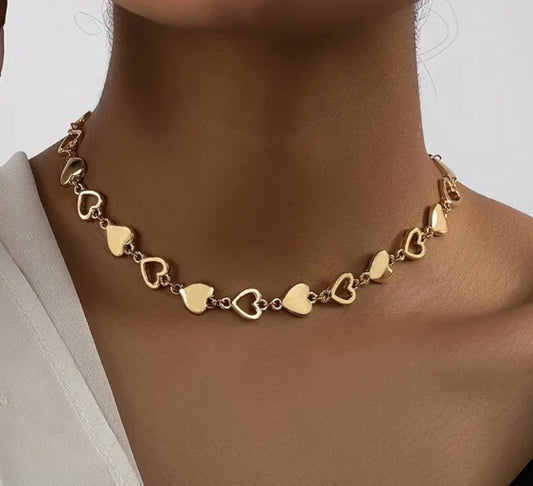 Collier Jessica coeur doré