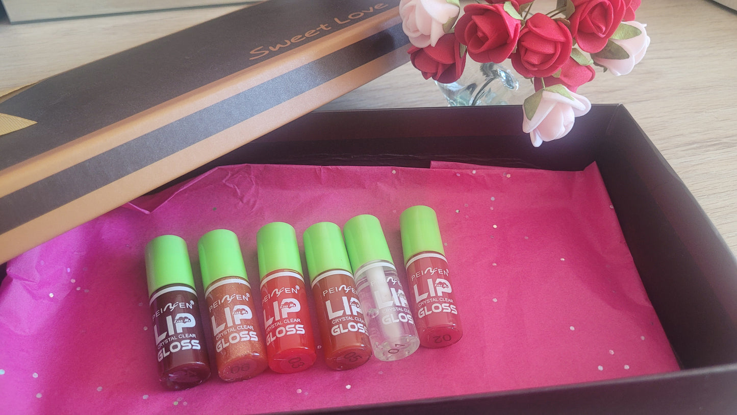 6 mini huiles à lèvres