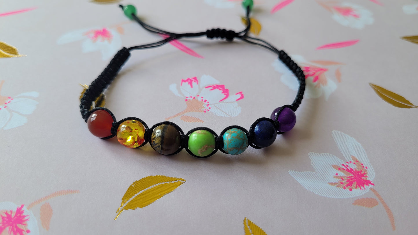 Bracelet Chakra tressée