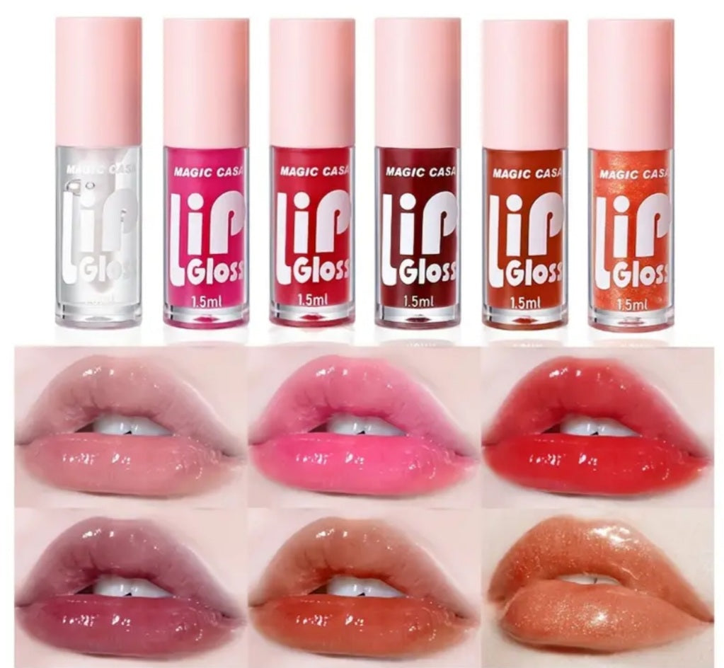 6 mini huiles à lèvres