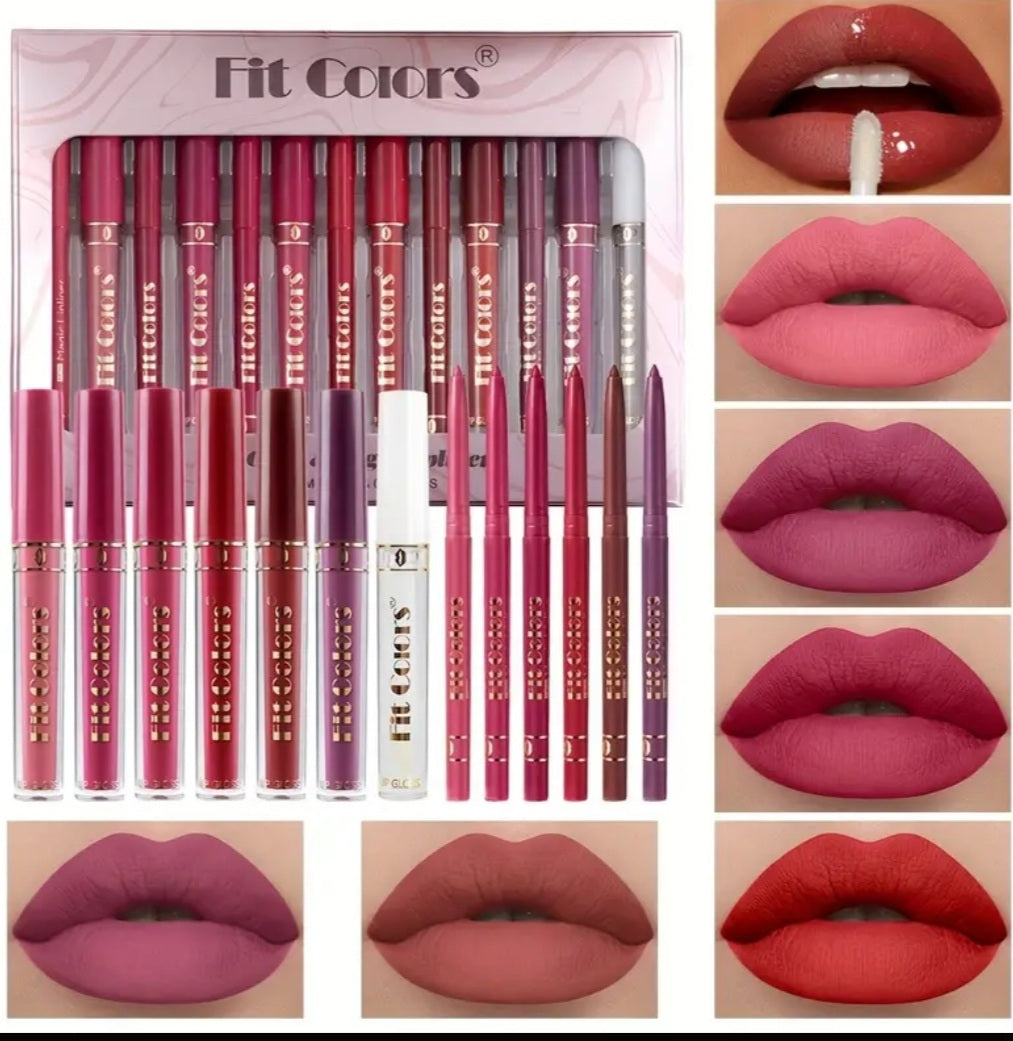 7 gloss à lèvres & 6 crayons à lèvres