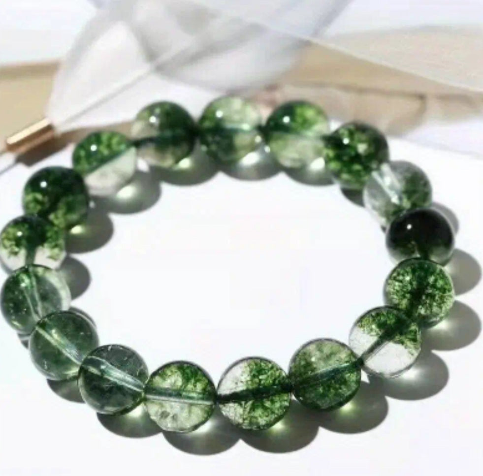 bracelet perles diopside vert
