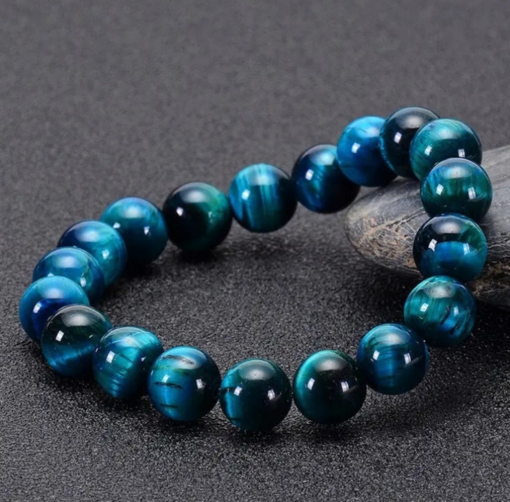 bracelet œil du tigre 🐅bleu